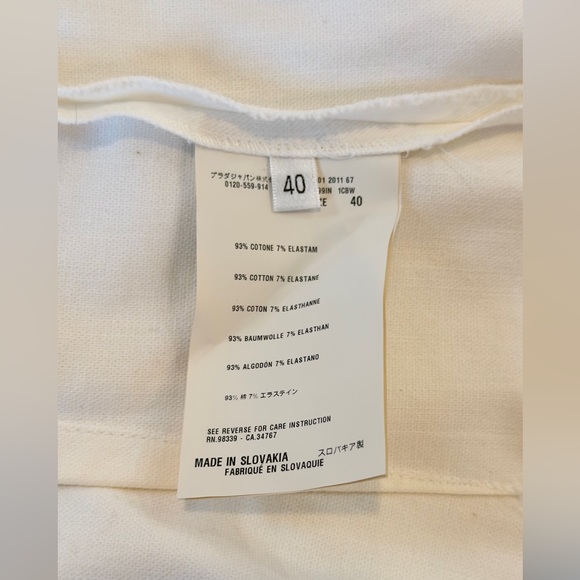 Prada White ruffle fit & flare Mini Dress S - Picture 10 of 11